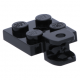 LEGO lapos elem 2x2 vonóhorog aljzattal, fekete (63082)